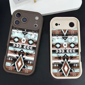 Protection Western Aztec phone case for iPhone 17/16/15/14/13/12/11 Xs Pro Max Plus AIR Case for Samsung S26/S25/S23/S24/S22/S21/NOTE20/A54/A53/A52/A36/A35/A34/A33/A17/A16/PLUS/ULTRA/FE phone cover soft shockproof protective Shell Aztec Gift Cowgirl