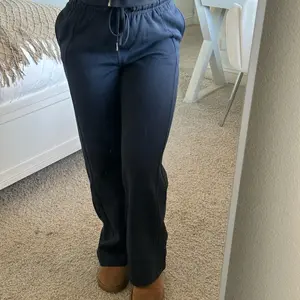 Scuba Wide Leg Sweatpants (navy)