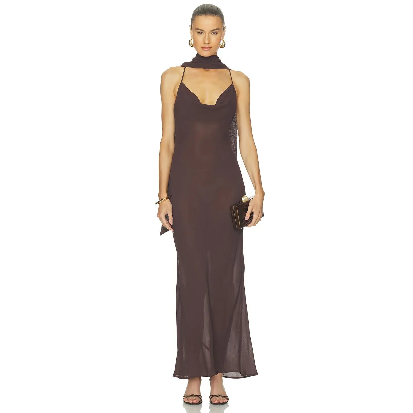 AFRM Cheryl Dress in Espresso