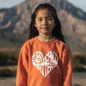 Every Child Matters T-Shirt/Hoodie/Sweatshirt - Native Children Cared By Heart Native American Unisex Tee Apparel Classic Clothes Fabric