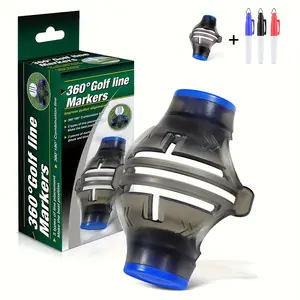 A Golf Ball Marker That Offers a Full 360-Degree View, Complete with Three Colored Pens And an Alignment Tool to Enhance Swing Precision And Targeting