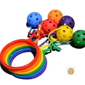 Kids Toy Gift Birthday Set for Outdoor Activity Sensory Training Bounce Ball Pogo Stick Space Hopper Jumping Game