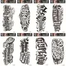 8PCS Chicano style flower body letter temporary tattoo sticker, English letter line tattoo sticker, waterproof arm tattoo sticker, suitable for men and women, Waterproof Temporary Tattoos, Temporary Tattoos Stickers
