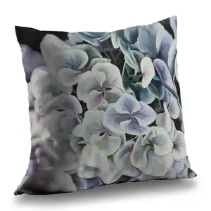 Begin Home Decor C1PC1414ZQLMVD 14 x 14 in. Colorful Hydrangea Flowers Throw - Floral Poly Twill Decor