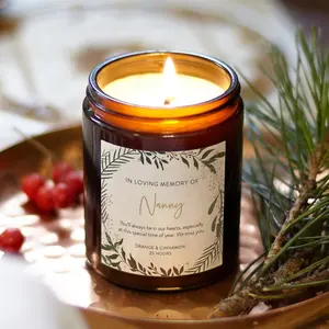 Remembrance Gift - Memorial Candle - In Loving Memory Christmas Candle - Scented Candle