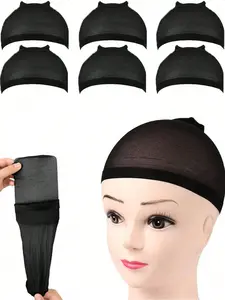 Wig cap, high elasticity, women's hair net wig net elastic net, closed-end hair net wig cap, wig elastic nylon wig cap women's and men's wig cap, suitable for parties, dress-up, wig tools