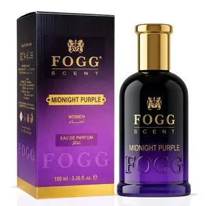 Midnight Purple for Women Eau de Parfum Spray 100ml (3.38 oz) by Fogg