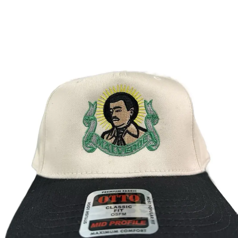 Jesus Malverde Hat - Classic Fit, Mid Profile, Premium Fabric, Embroidered Design, Available in Multiple Colors