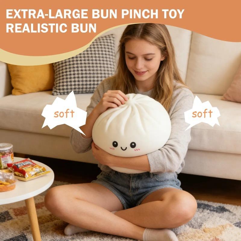 Extra Large Stress Relief Squishy Toy | 25cm Slow-Rise Dumpling Squishy | Super Soft & Comfortable, Anxiety Relief, Fun Fidget Gift