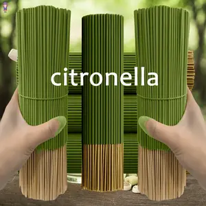 210 high-quality natural Citronella-scented incense sticks, 22cm long, handcrafted with essential oil liquid, offering a rich aroma and long-lasting burn, creating an aesthetic smoky effect. Suitable for purifying the air, meditation, yoga, reading, and m