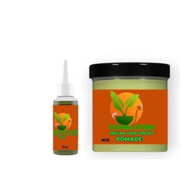 Organic Indian Hair Growth Duo- Oil and Pomade