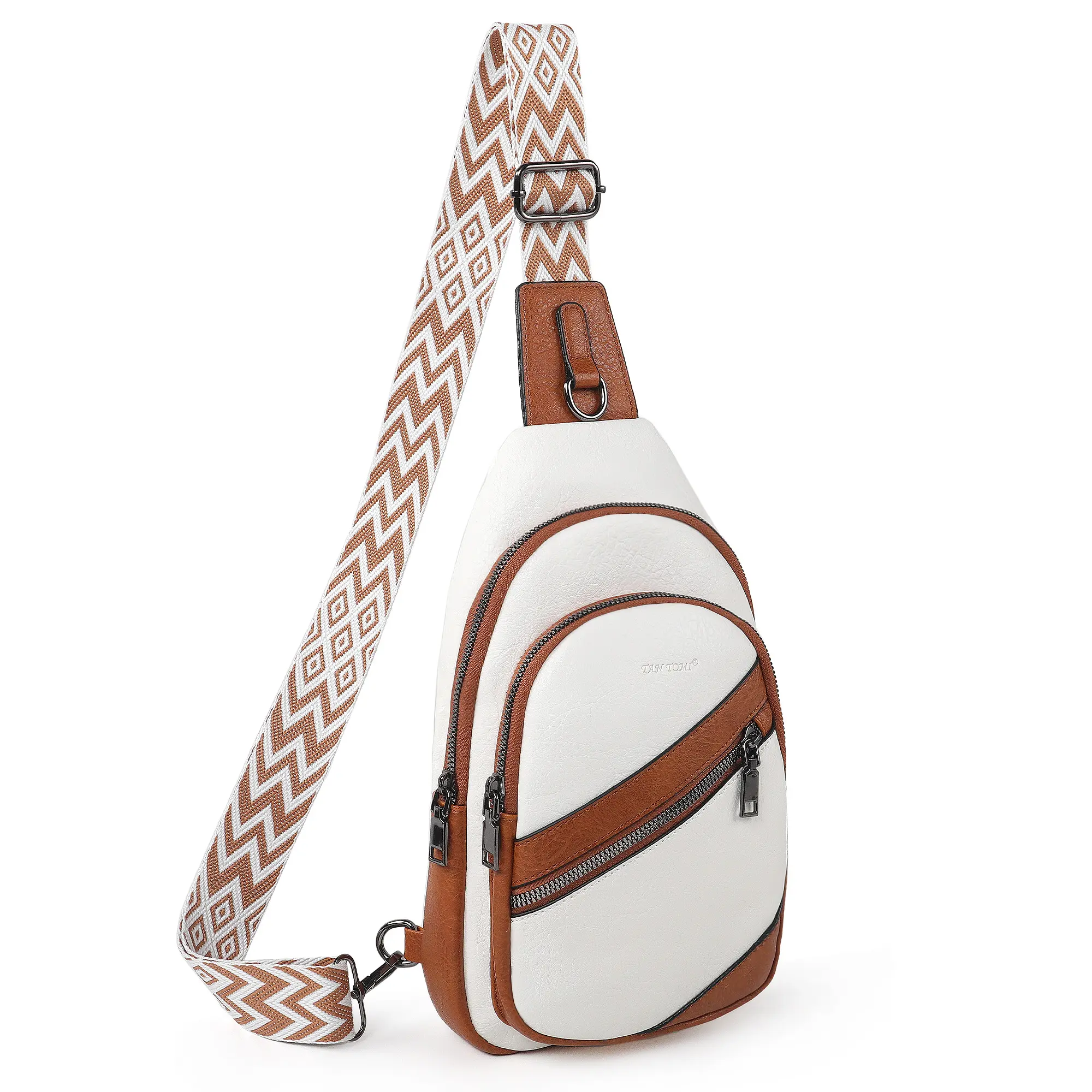 Small Sling Bag for Women and Men Vegan Leather Fanny Pack Crossbody Bags, Chest Bag With Guitar Strap Sling Purse Gift Fashionable Multi Pockets Everydag Bag Luxury Designer Crossbody Bags for Men Waist Packs Bumbag Everyday Beltpack Versatile Bag