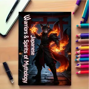 Flame Power Coloring Book 24 Sheets, Thick Paper, Adult Relaxation, Holiday Decor, Creative Fun, Art Illustrations, Smooth Paper, Mini Sketchbook