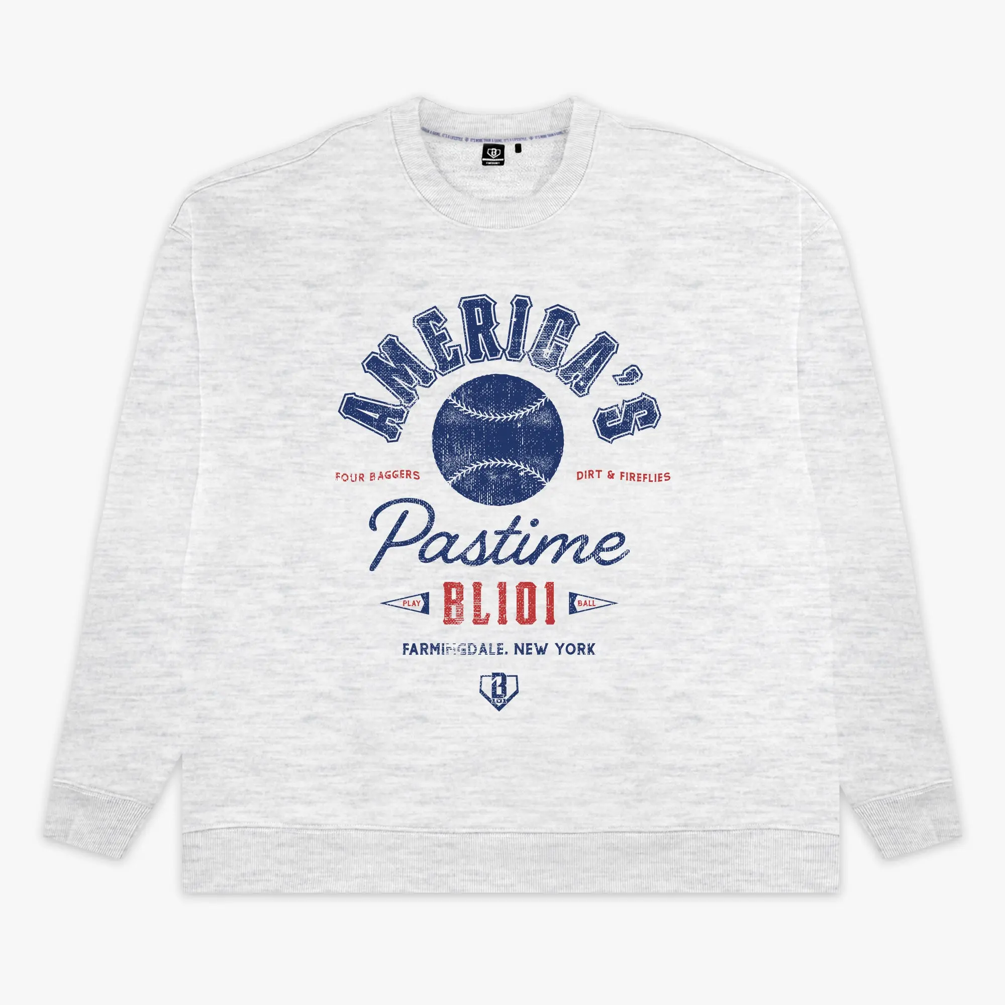 Americas Pastime Crewneck - Heather Gray Americas Pastime Crewneck - Heather Gray