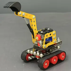 Building Block Excavator Model, DIY City Construction Toy, Detailed Scale Diecast Car Accessory, Perfect Gift for Kids & Collectors