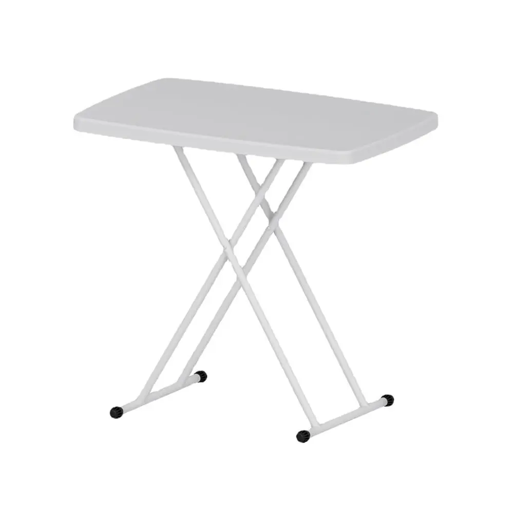Adjustable Folding Table and Chair Set – Portable Plastic Rectangular Desk for Office, Home, Dorm – Collapsible, Lightweight, Multipurpose for Dining, Study, Camping, Indoor/Outdoor – Size: 76 x 50 cm