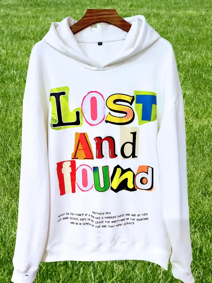 White Lost & found Unisex Hoodie