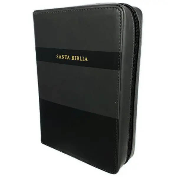 My Organizer Bible® Hardcover Journal, RV 1960 Large-Print Bible with Organizer Cover, Black and Gray Faux Leather, Includes Index
