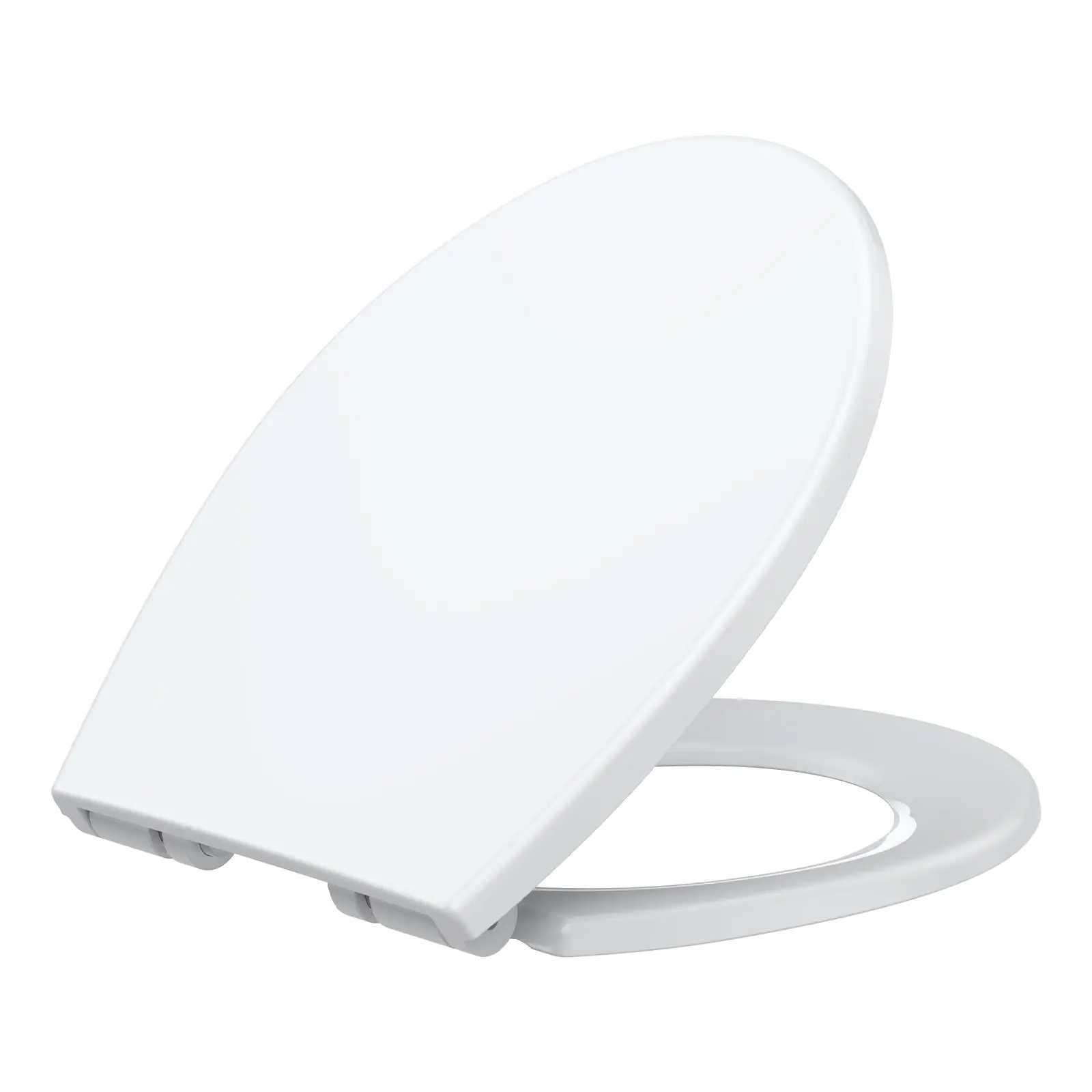 【GARVEE】Toilet Seat in Round and Elongated Shapes with Soft Close, Quick-Release, Quick-Attach, Durable Plastic, Non-Slip Bumpers, Easy Installation and Cleaning, Fits Most Toilets Securely in White