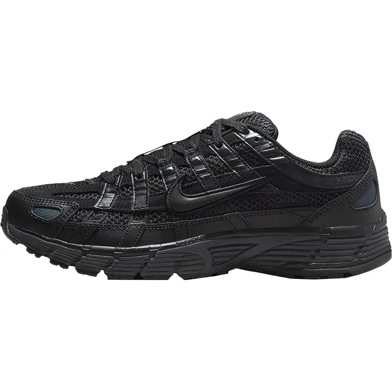 Nike P-6000 Premium Triple Black Men's Closed Casual Trainer, Walking Shoe, Sneaker Footwear, Walking Shoes, Athletic, Lace Closure, Foam Cushion, Neutral-Tone Casual Trainers, Rubber Sole, Mesh Overlay, Sneakers Casual, Casual Wear