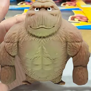 Stress Relief Squeeze Monkey Toy for Kids and Adults, Soft High Fidelity Gorilla Model, Made of Premium Materials, Perfect for Fun and Relaxation, Squishies