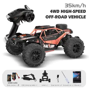 Speed Pioneer Dragster Series 35KM/h 4WD High Speed Off-Road RC Car 4x4 Drift Buggy USB Rechargeable LED Drift Car Remote Control Truck
