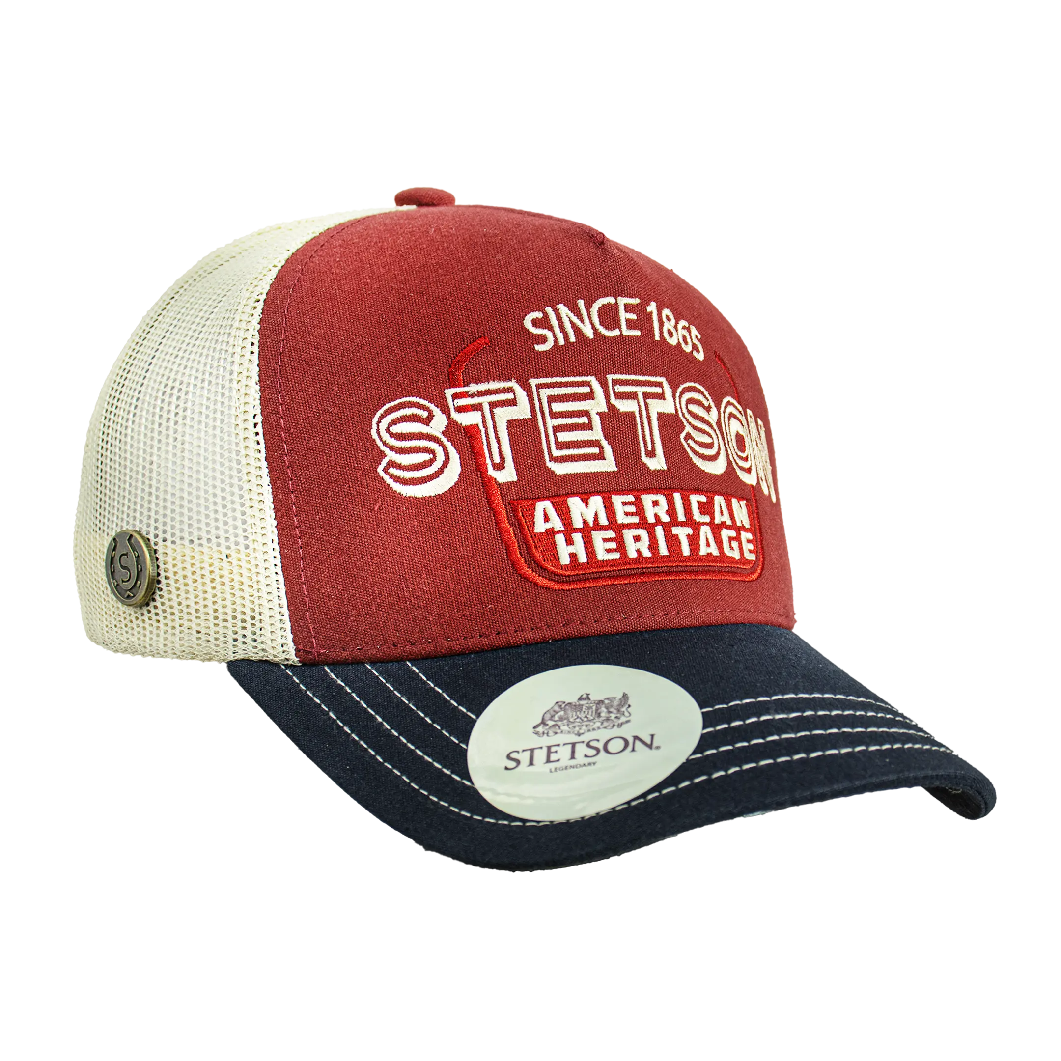 Authentic Stetson Trucker Hat – Western Mesh Cap STS07
