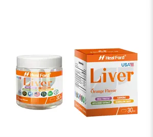 Heal Ford Milk Thistle Silymarin | Natural Liver & Intestinal Cleanse, Herbal Blend with Turmeric & Kudzu, 30 Individually Wrapped Tablets