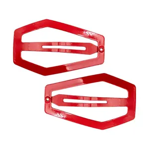 Snap   Coffin   Hair Clip Red