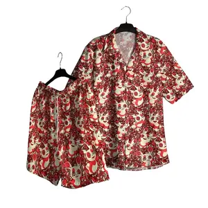 Spinda PKM Hawaii Set Hawaiian Shirt, Hawaiian Short - For All Ages Palm Tree Anime Manga Shirt Video Game Gifts Summer Beach Tropical Floral Aloha