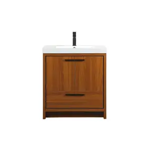 Wyatt Bathroom Vanity Set Teak