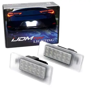 iJDMTOY 18-SMD 3W Full LED License Plate Light Kit For Infiniti Q50 Q60 QX30 QX50, Nissan GT-R Maxima Leaf, etc