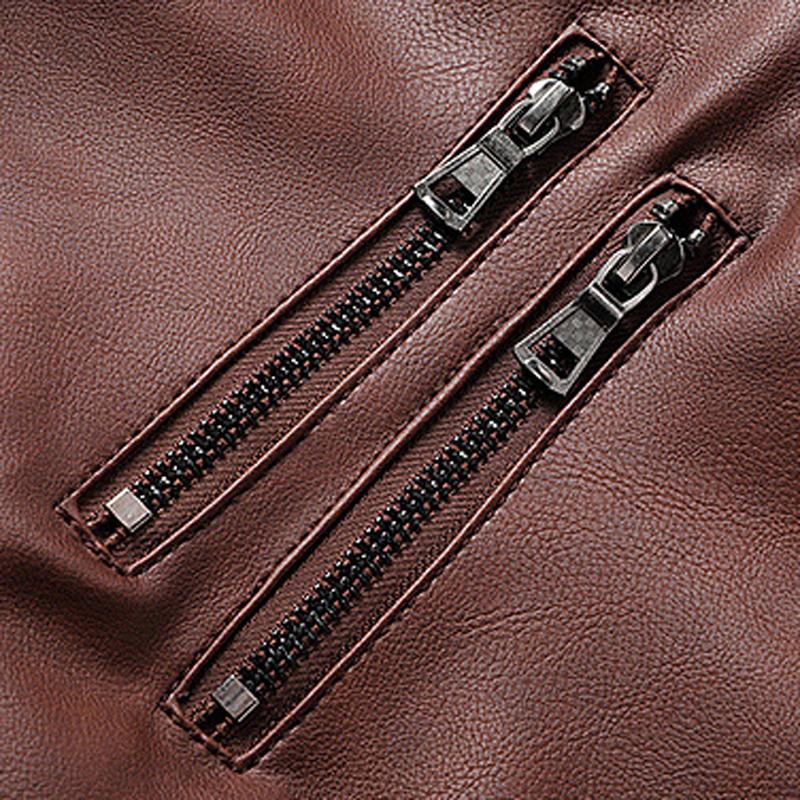 Men's Winter PU Leather Faux Two-Piece Hooded Jacket – Thick, Warm, Trendy Motorcycle Style Coat with Removable Hood, Ribbed Cuffs, and Zipper Front Closure; Perfect for Streetwear, Jogging, Fishing, or Casual Wear; A Versatile Addition to Any Man's Wardr