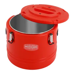 30L Stainless Steel Insulated Bucket for Hot & Cold Beverages - 4-6 Hours Temperature Retention - Large Capacity Container for Restaurants Catering Outdoor Parties Home Use