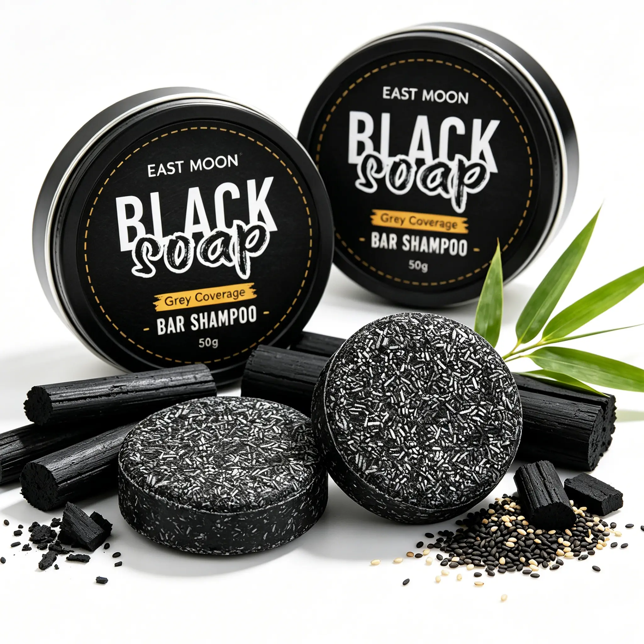Men's Black Soap Solid Bar Hair Conditioner - Nourishing, Soothing, Sustainable Conditioning Hair Care & Beauty Products with Repairing, Moisturizing Benefits, Restores Black Shine, Preserves Long-Lasting Color, Volumizing Daily Use, Hair Care Products, N