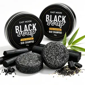 Black Soap for Men Nourishing  Soothing & Sustainable Cleansing Solution Conditioner Restores Black Shine, Long-Lasting Color, Volumizing Daily Haircare