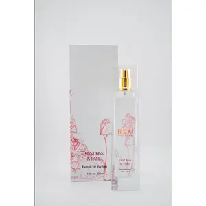 First Kiss in Paris Vegan Liquid Perfume - 35% Essential Oils, Neroli & Jasmine Top Notes, Orange Blossom & Iris Middle Notes, Vanilla & Musk Base Notes