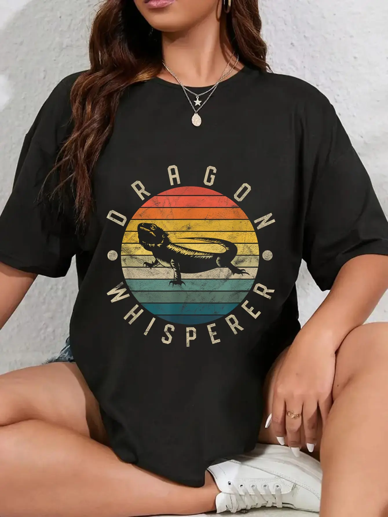 100% Cotton Unisex Bearded Dragon Whisperer Vintage Lizard Reptile Lover T-Shirt