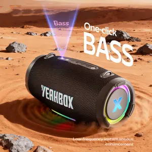 Nova Beat Bluetooth Speaker, Portable HiFi Party Speaker with Deep Bass Boost, RGB Light Show, IPX Protection, Long Playtime, TWS Stereo Pairing, for Home & Outdoor