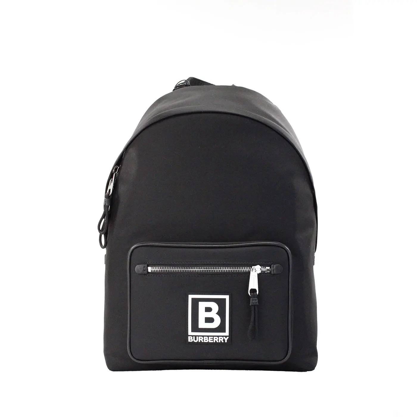 Pre-owned BURBERRY Nylon Backpacks Abbeydale Branded Stamp Black Backpack