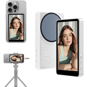Magnetic Selfie Monitor Screen for iPhone/Android, Vlog Bluetooth Remote Back Camera Monitor, Support 4k 60fps Wireless Recording Selfie/Live Streaming/TikTok