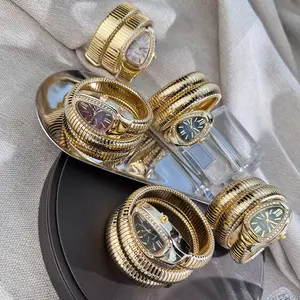 Luxury Gold Rhinestone Watch for Women - Elegant Roman Numeral Dial & Expandable Cuff Bracelet - Trendy Quartz Wristwatch for Party & Daily Wear