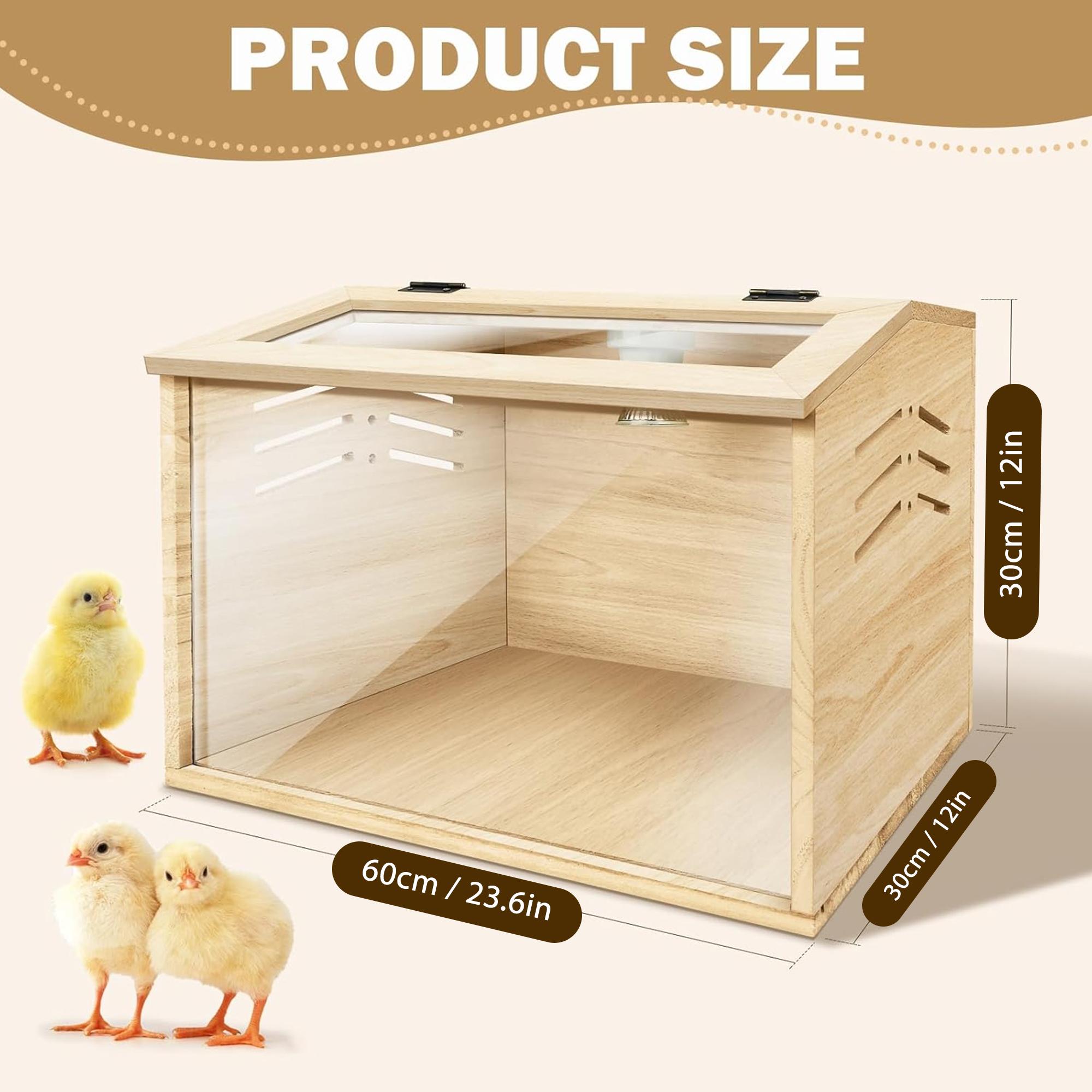 Chicken brooder Box, chick brooder with heater,brooder Box for Chicks,Small Chicken coop,Baby Chicken Supplies,Chick brooder Box,Quail cage,Quail coop,small pet nest，brooding heater for 3-10 chickens