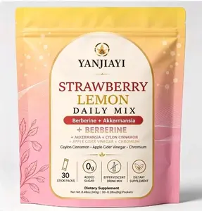 Metabolic Weight Management Support Supplement with Berberine & Akkermansia, Chromium, Ceylon Cinamon, Apple Cider Vinegar Lemon Mint Flavor Non-Alcoholic Cocktail 30 Packets