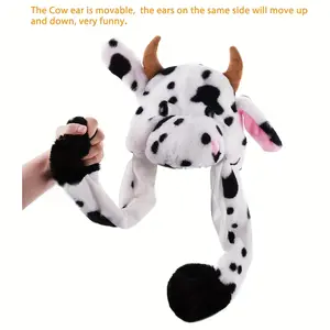 "Viral Hilarious Cow Ear Hat 🐮 ✨   2025 Halloween Costume Must-Have! Super Soft & Washable Polyester |   Ultimate Roleplay Accessory for Cosplay Parties & TikTok Pranks!"