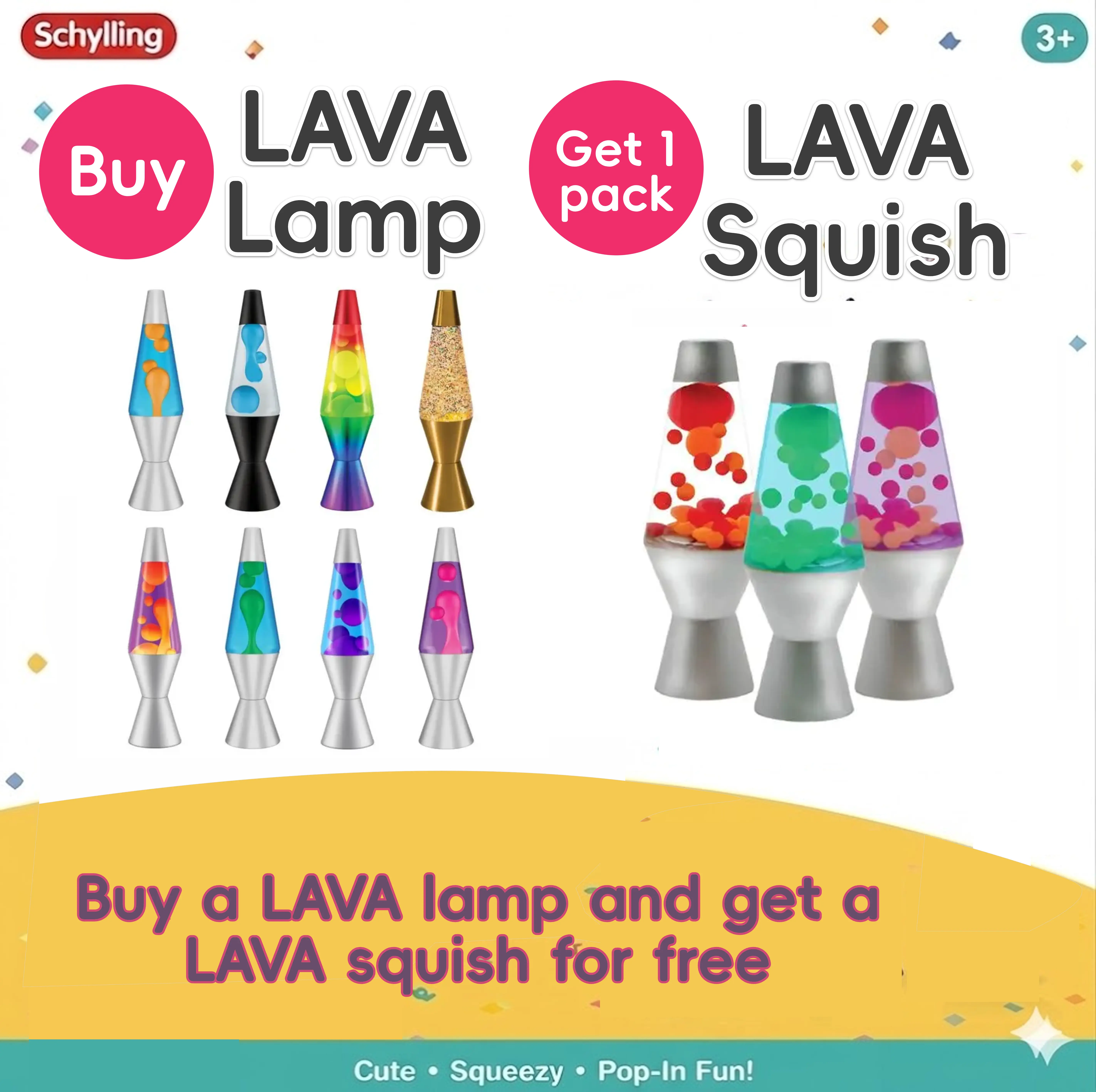 14.5" Lava Lamp - The Original Motion Lamp, Vintage Lamp with Multiple Colors, Great for Retro and Ambiance - Filled Space