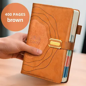 Brave Deer 2026 Planner - Professional design with daily planning features, thicker pages, and a reinforced hardcover - Elegant blue and gold color scheme - Ideal for the office, home, or as a gift -