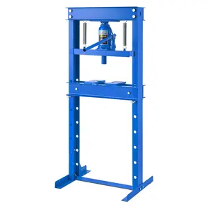 Garvee 20 Ton Hydraulic Press, H-Frame Garage Floor Shop Press with Press Plates, Heavy-Duty Adjustable Hydraulic Shop Press, for Auto Bending Stamping, Blue