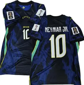 Brazil Away Soccer Jersey 2026/2027 Jr 10 7 Fan Edition World Cup Football Shirt