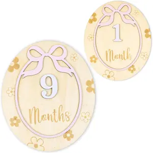 Monthly Milestone Cards -  Monthly Milestone Discs -  Photography Props to Document Your 's Growth -  Announcement Sign (B09)